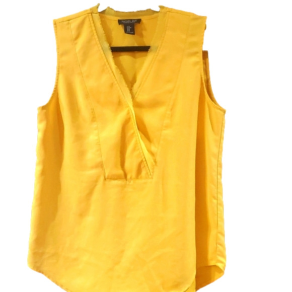 Rachel Zoe sleeveless yellow blouse Medium - Picture 1 of 6